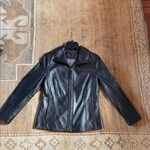 Black Women's Leather Jacket by Black